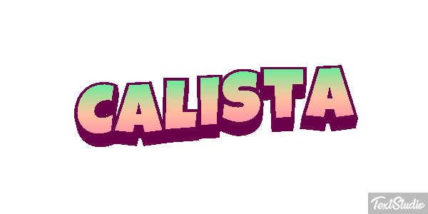 Calista Tekst effect