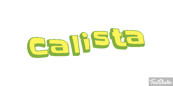 Calista Tekst effect