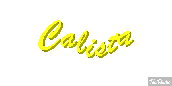 Calista Tekst effect