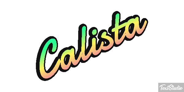 Calista Tekst effect
