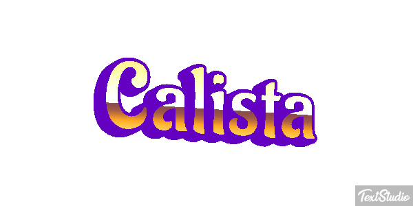 Calista Tekst effect