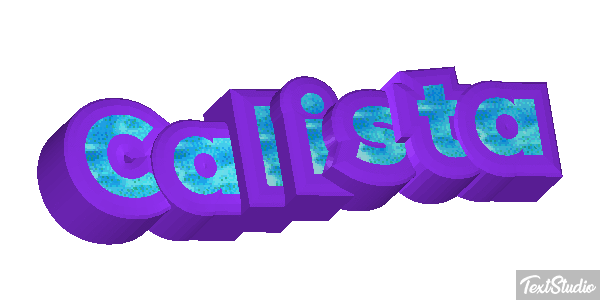 Calista Tekst effect