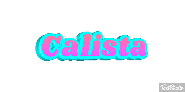 Calista Tekst effect