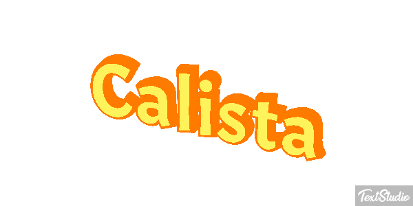 Calista Tekst effect