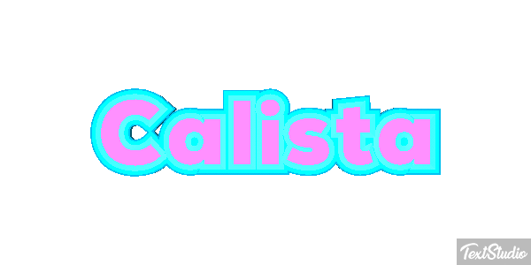 Calista Tekst effect
