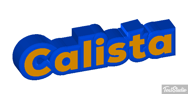 Calista Tekst effect