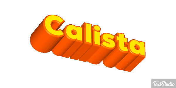 Calista Tekst effect