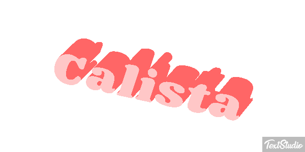 Calista Tekst effect