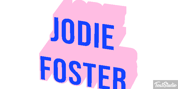 Jodie Foster Effetto testo