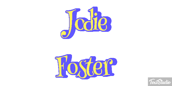Jodie Foster Effetto testo