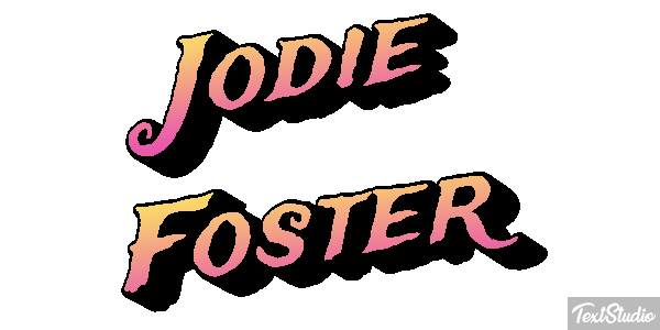 Jodie Foster Effetto testo
