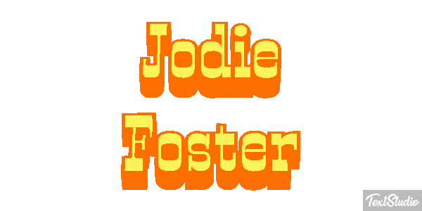 Jodie Foster Effetto testo