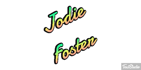Jodie Foster Effetto testo