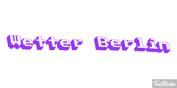 Wetter Berlin Efeito do texto