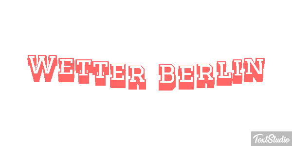 Wetter Berlin Efeito do texto