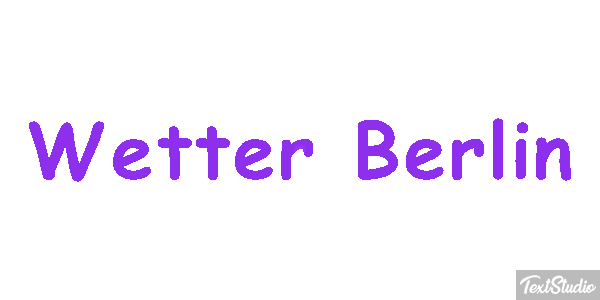 Wetter Berlin Efeito do texto