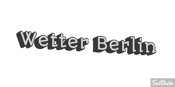Wetter Berlin Efeito do texto