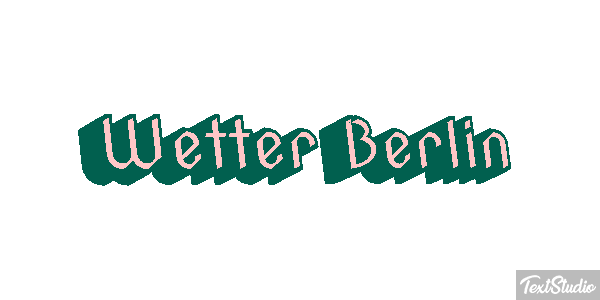Wetter Berlin Efeito do texto