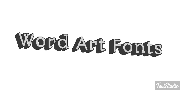 Word Art Fonts Effetto testo