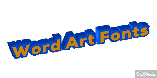 Word Art Fonts Effetto testo