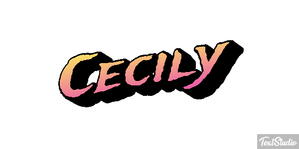 Cecily Text effect