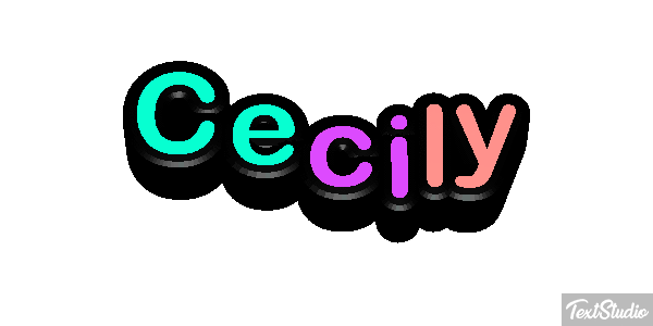 Cecily Text effect