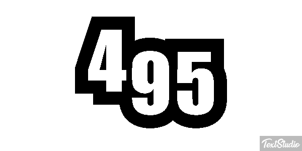 495 Tekst effect