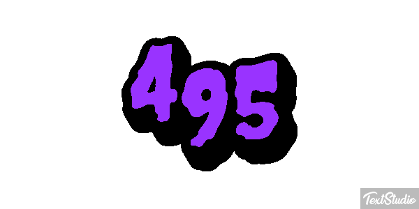 495 Tekst effect