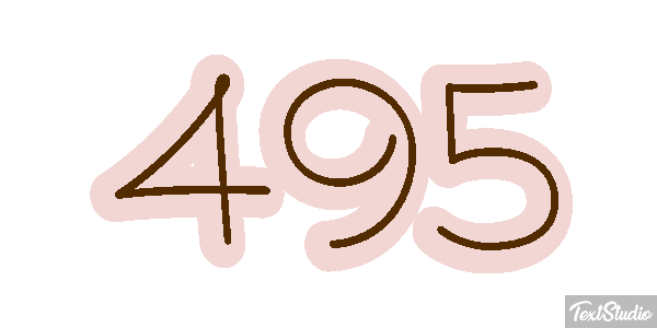 495 Tekst effect