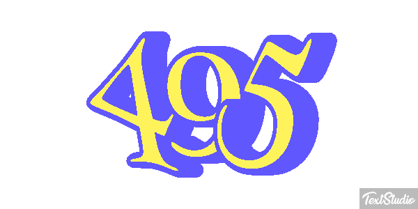 495 Tekst effect