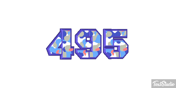 495 Tekst effect