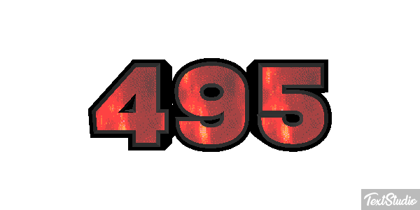 495 Tekst effect