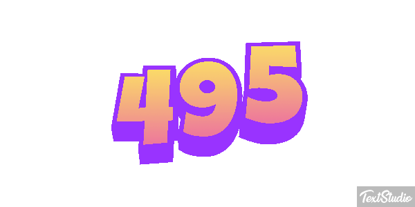 495 Tekst effect