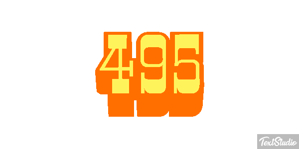 495 Tekst effect