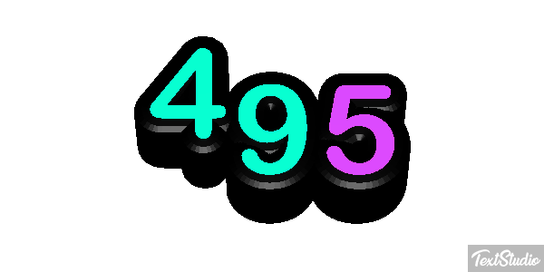 495 Tekst effect