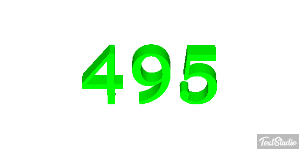 495 Tekst effect