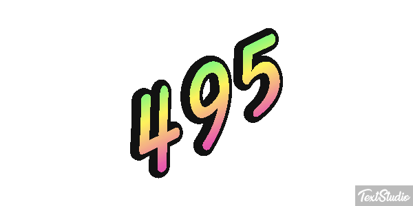 495 Tekst effect