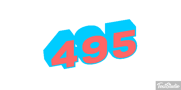495 Tekst effect