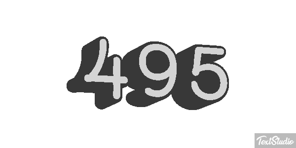 495 Tekst effect