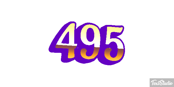 495 Tekst effect
