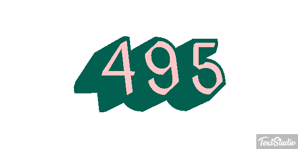 495 Tekst effect