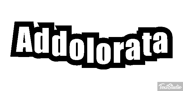 Addolorata Текстовый эффект