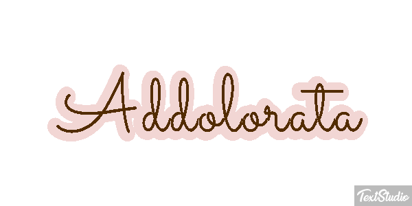 Addolorata Текстовый эффект