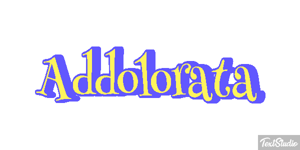 Addolorata Текстовый эффект