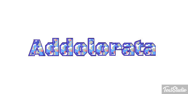 Addolorata Текстовый эффект