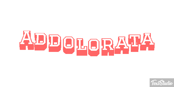 Addolorata Текстовый эффект