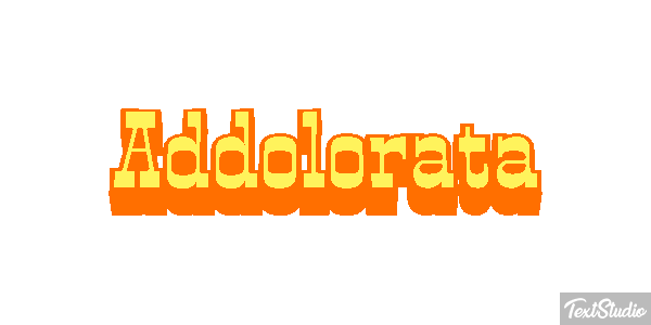 Addolorata Текстовый эффект