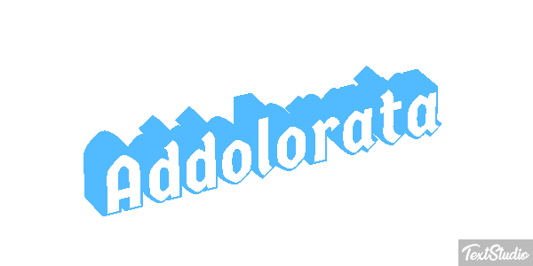 Addolorata Текстовый эффект