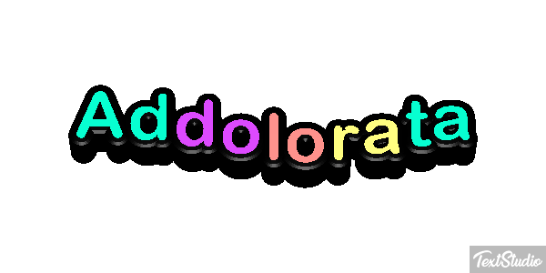 Addolorata Текстовый эффект
