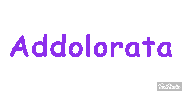 Addolorata Текстовый эффект